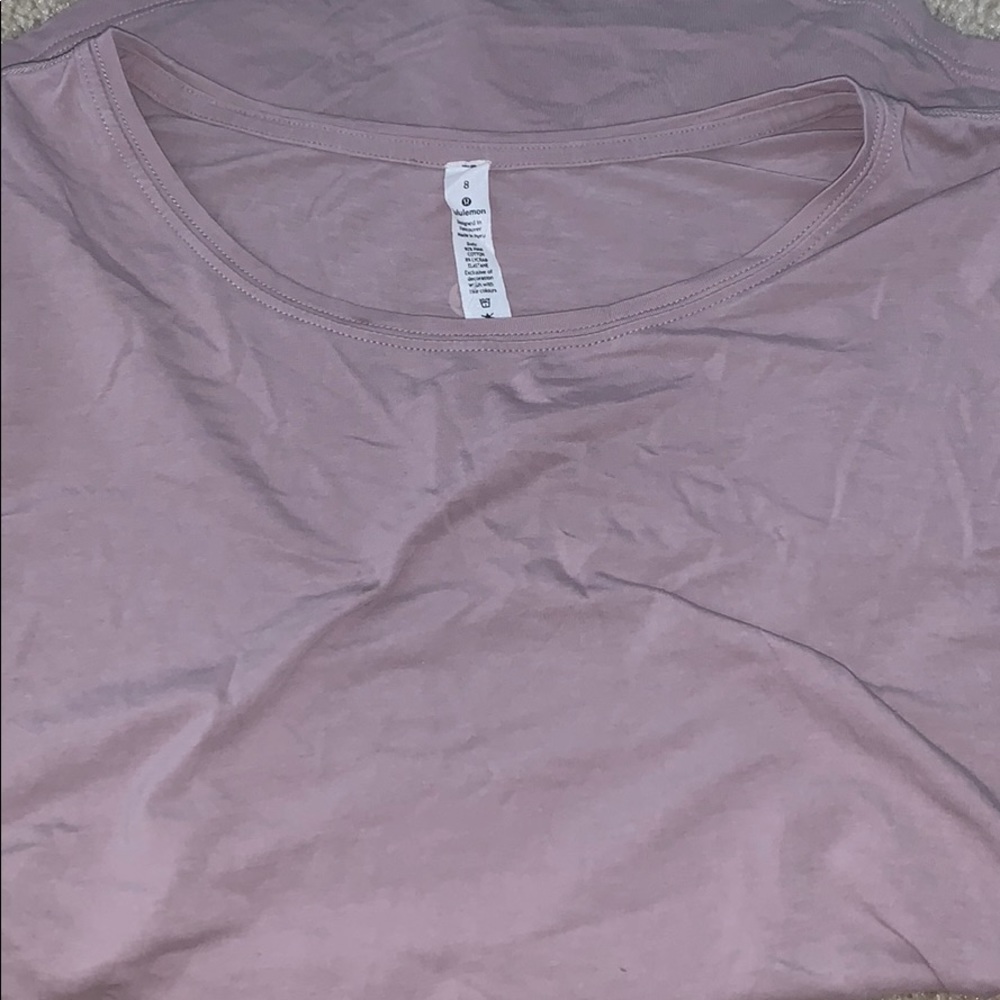 Mauve lululemon love tee crew